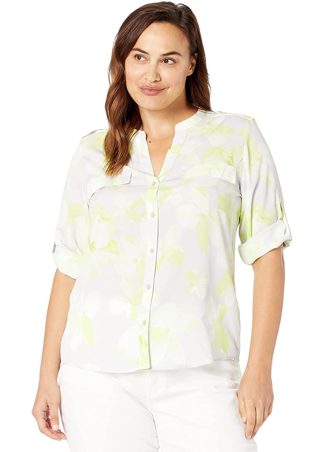 Белая летняя блуза Calvin Klein