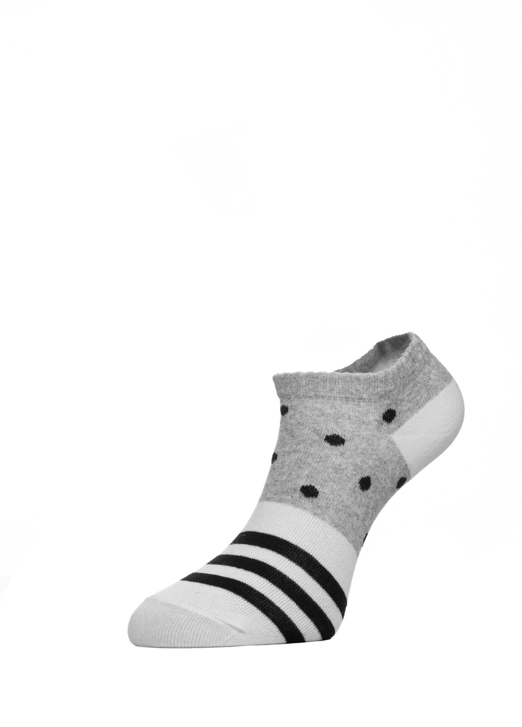 Шкарпетки жін. арт., р.25, 408 сірий-білий-чорний CHOBOT 50s-68 (225542662)