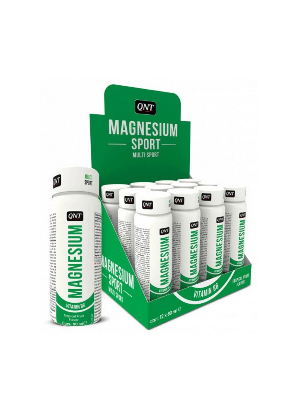 Магний Б6 Magnesium Sport with B6 (12x80 ml, tropical fruit) QNT (255408285)