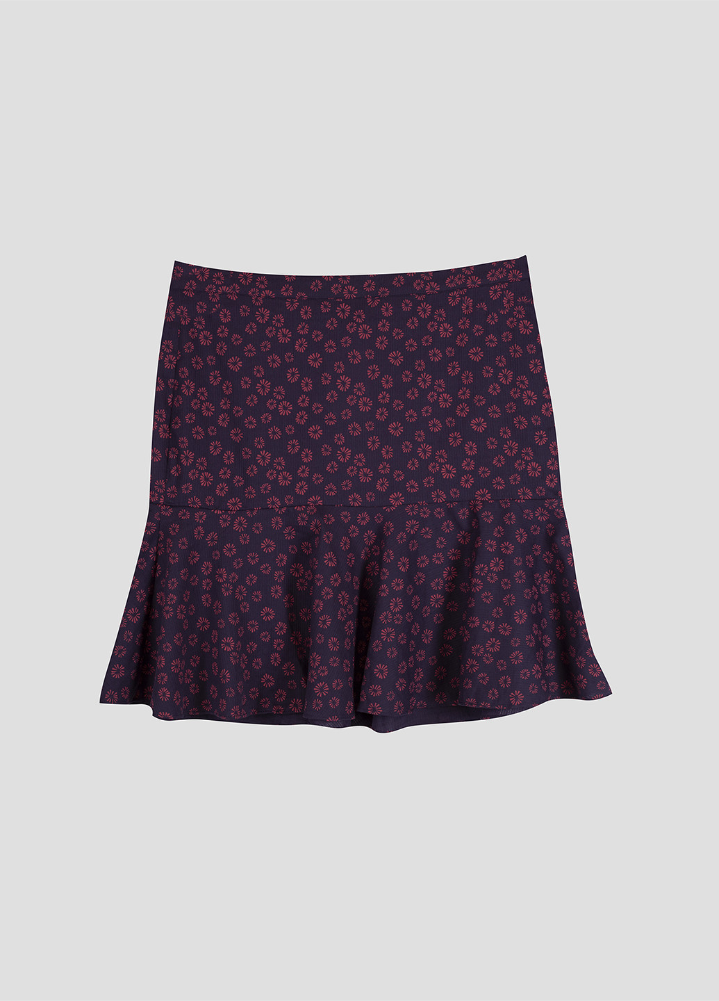 Темно-синяя кэжуал цветочной расцветки юбка C&A