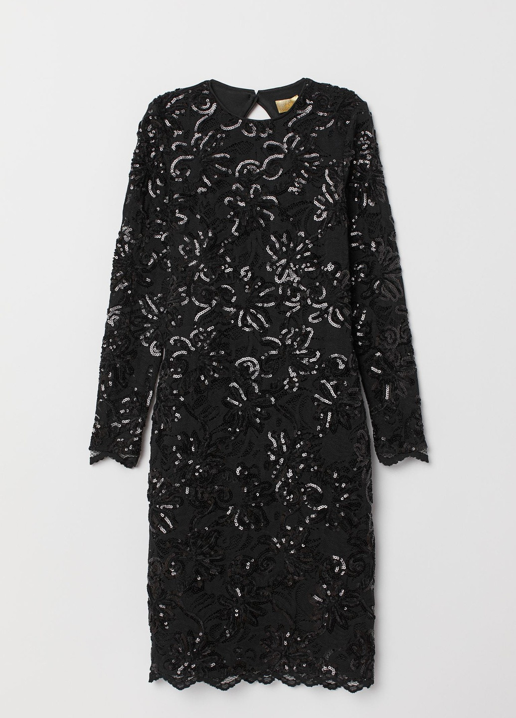 Черное кэжуал платье H&M однотонное