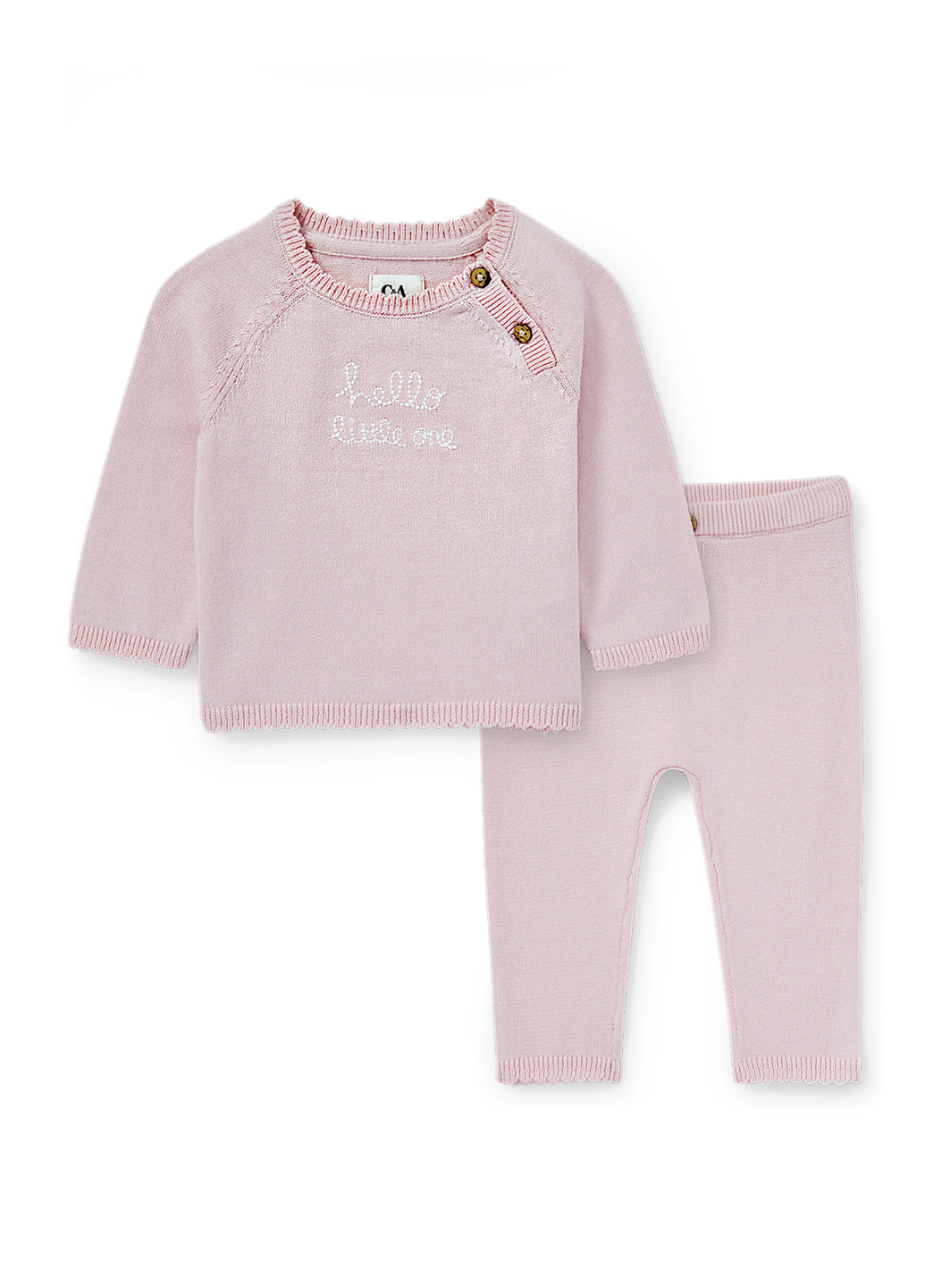 Світло-рожевий демісезонний костюм (джемпер, брюки) брючний C&A