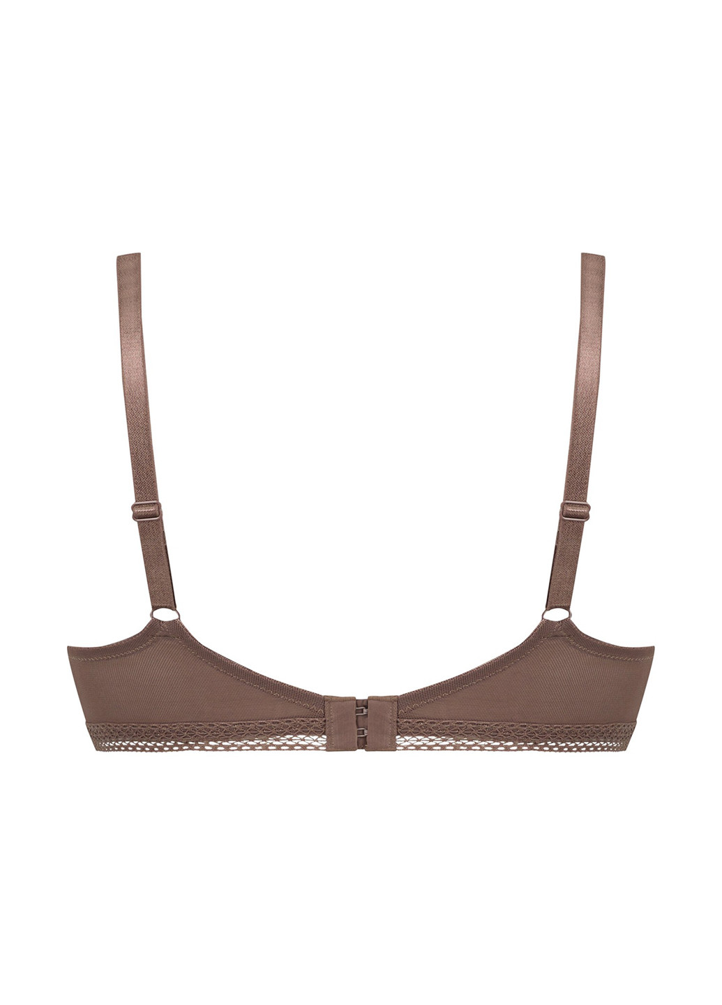 Розово-коричневый бралетт бюстгальтер Hunkemoller без косточек полиамид