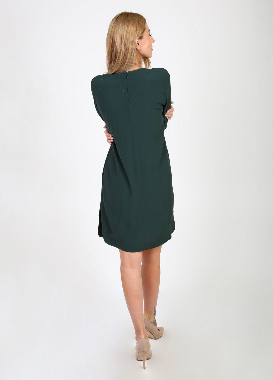 Темно-зелена кежуал сукня Care Label однотонна