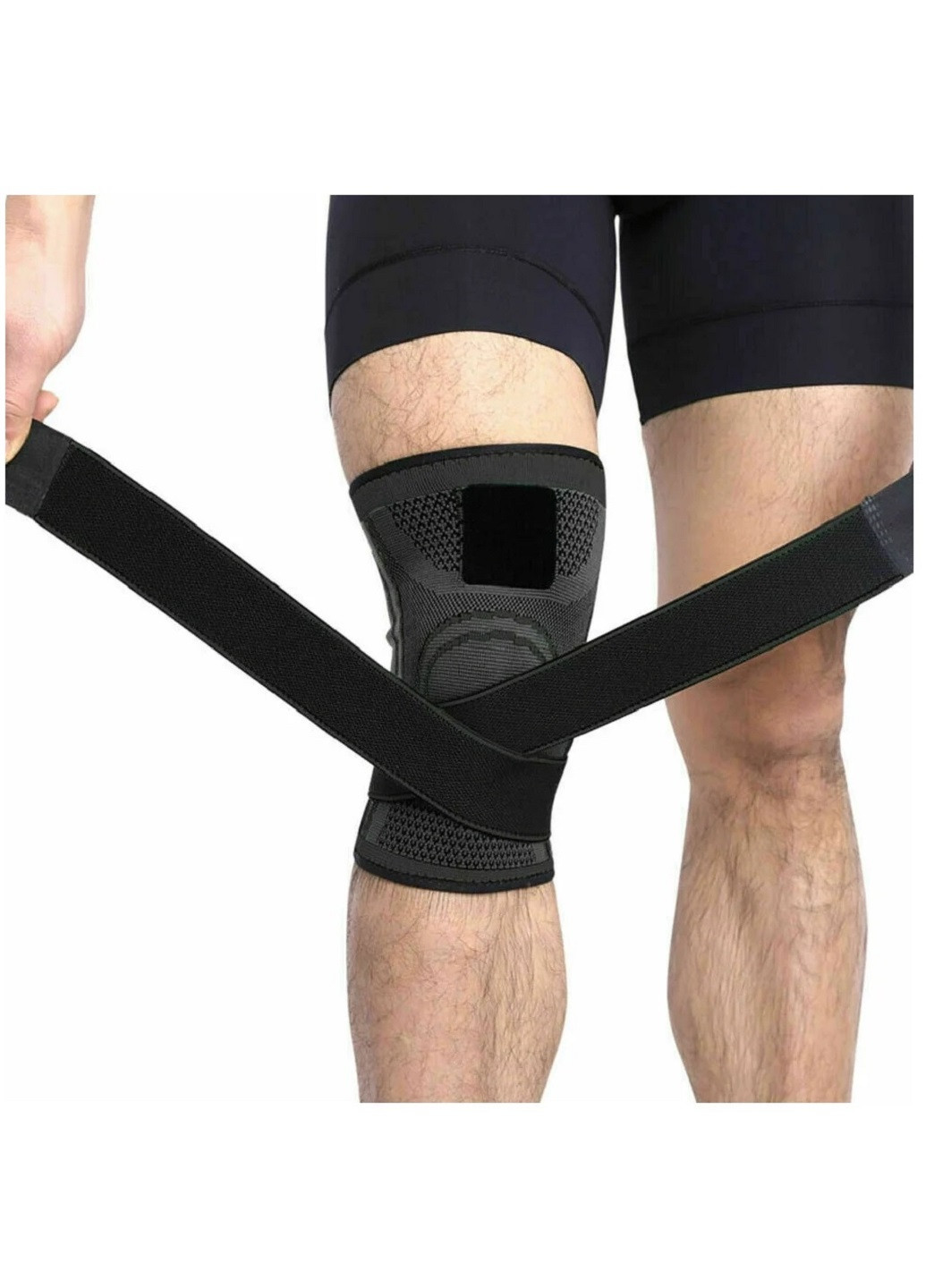 Бандаж фіксатор для коліна колінного суглоба з додатковою фіксацією (85234-Нов) Розмір S Unbranded (253037436)