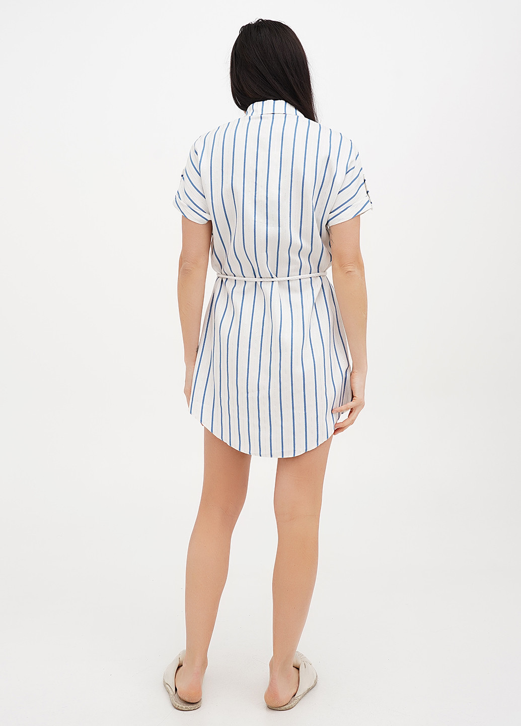 Блакитна кежуал сукня сукня-сорочка Imperial в смужку