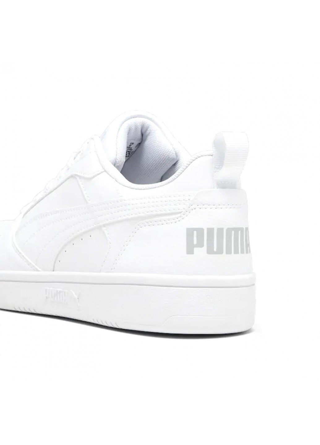 Белые демисезонные кроссовки Puma Rebound v6 Low