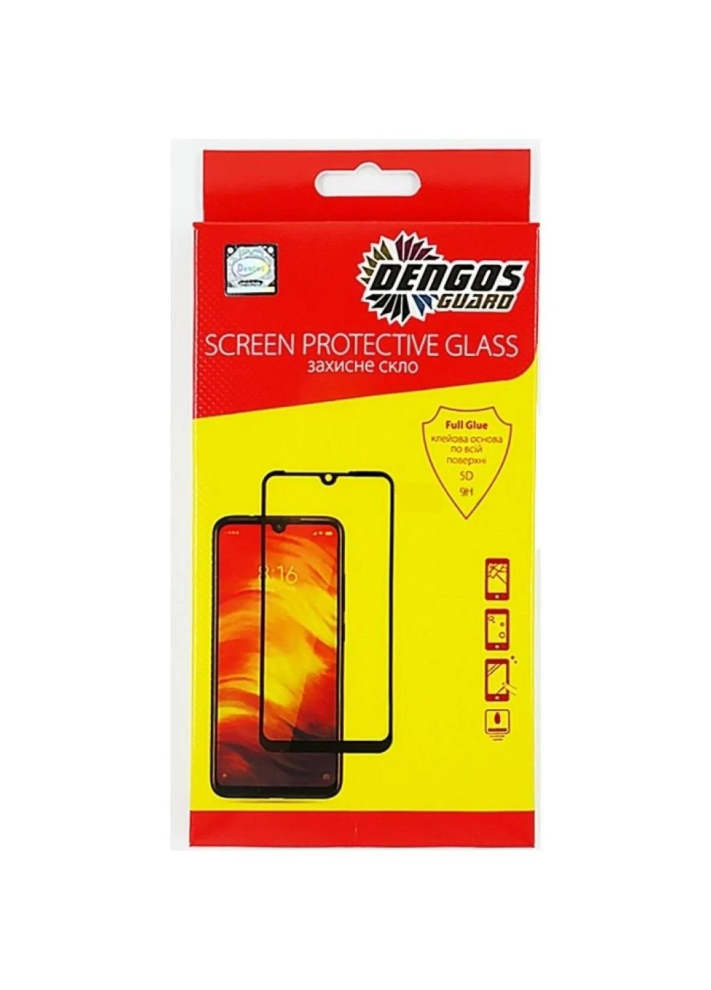 Стекло защитное Full Glue OPPO A5 2020 (TGFG-91) (TGFG-91) DENGOS (249609158)