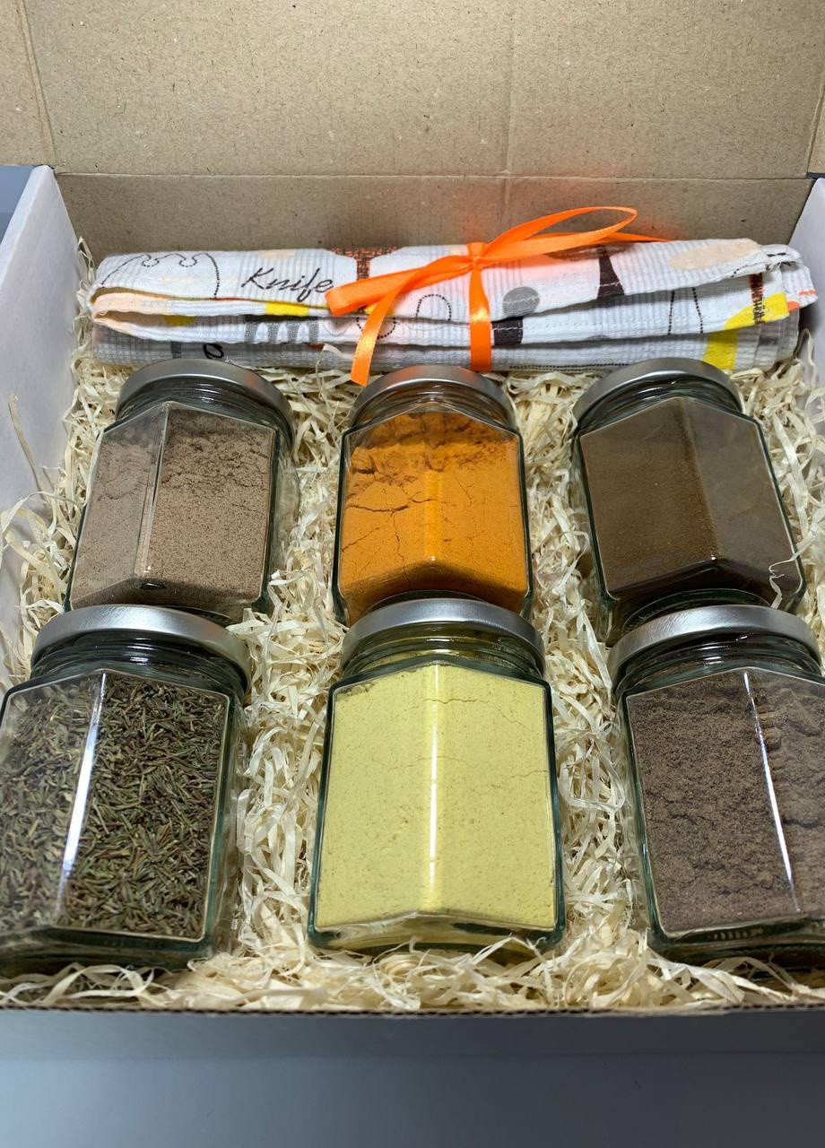 Подарунковий набір спецій “Імунітет” проти застуд у скляних банках No Brand (251407573)