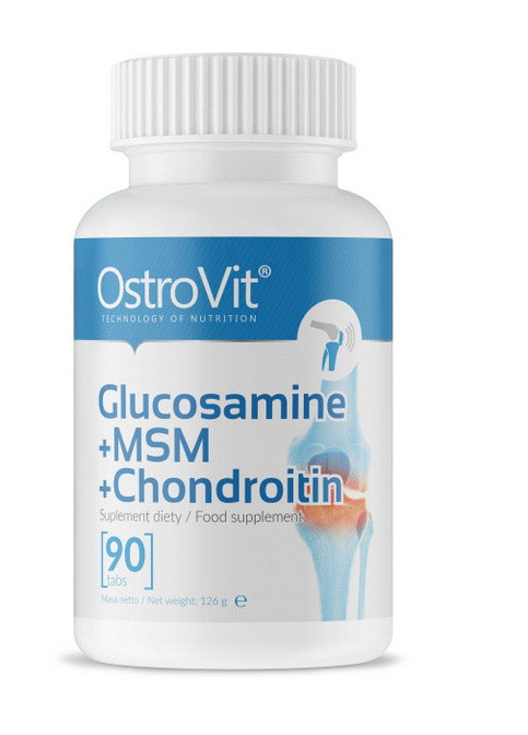 Хондропротектор Glucosamine + MSM + Chondroitin 90 tabs Ostrovit (256536898)