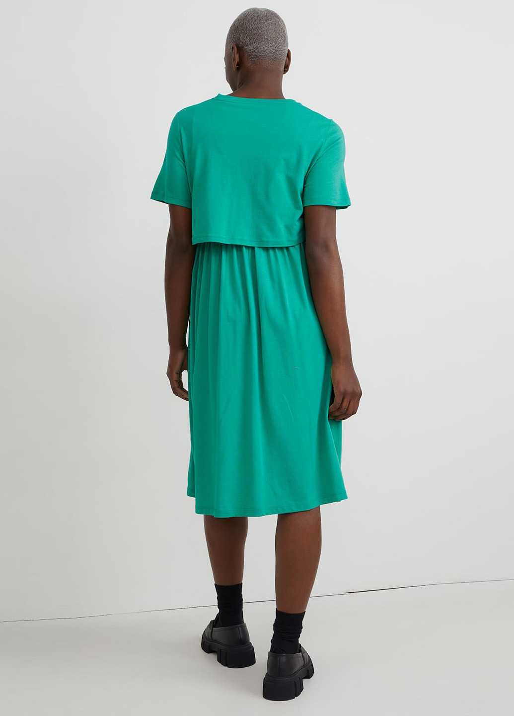 Зелена кежуал сукня футляр C&A однотонна