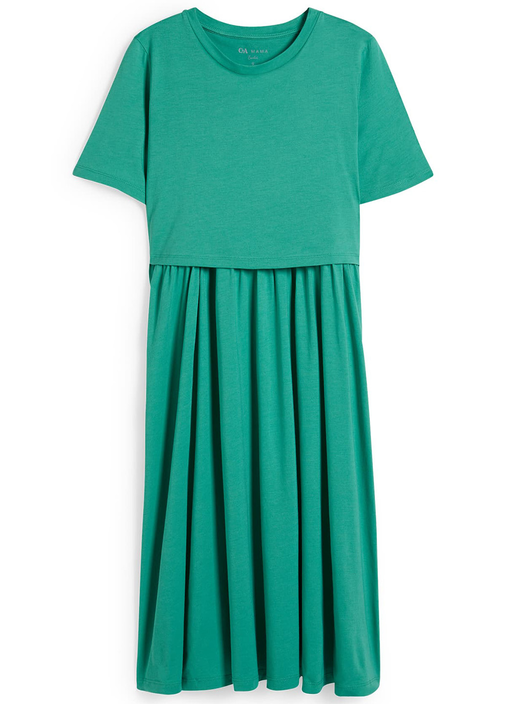 Зеленое кэжуал платье футляр C&A однотонное