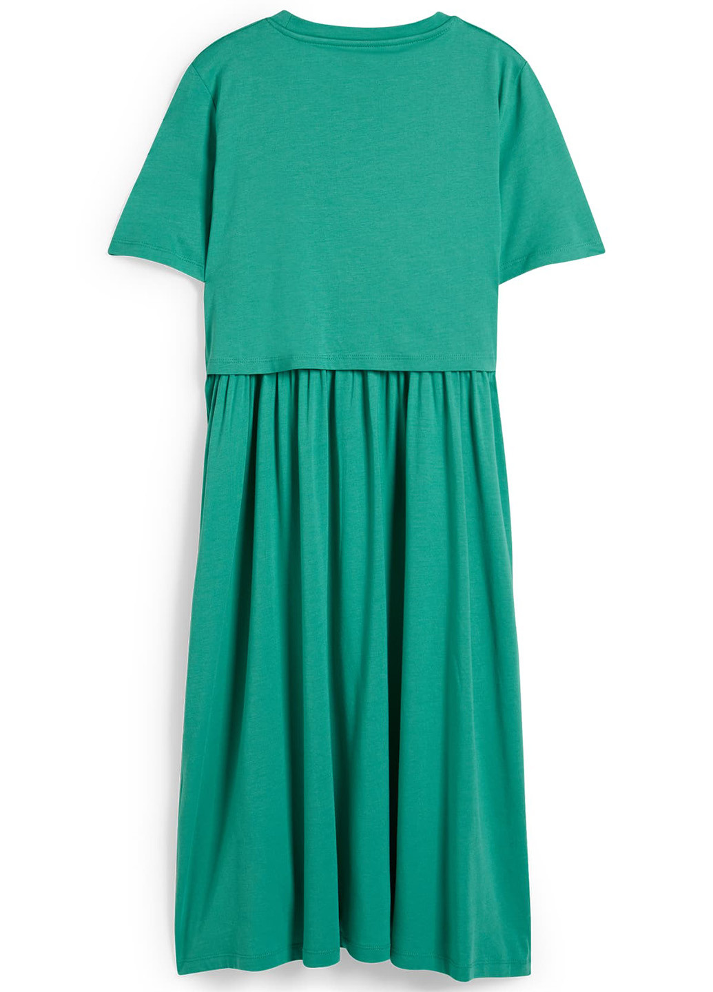 Зеленое кэжуал платье футляр C&A однотонное