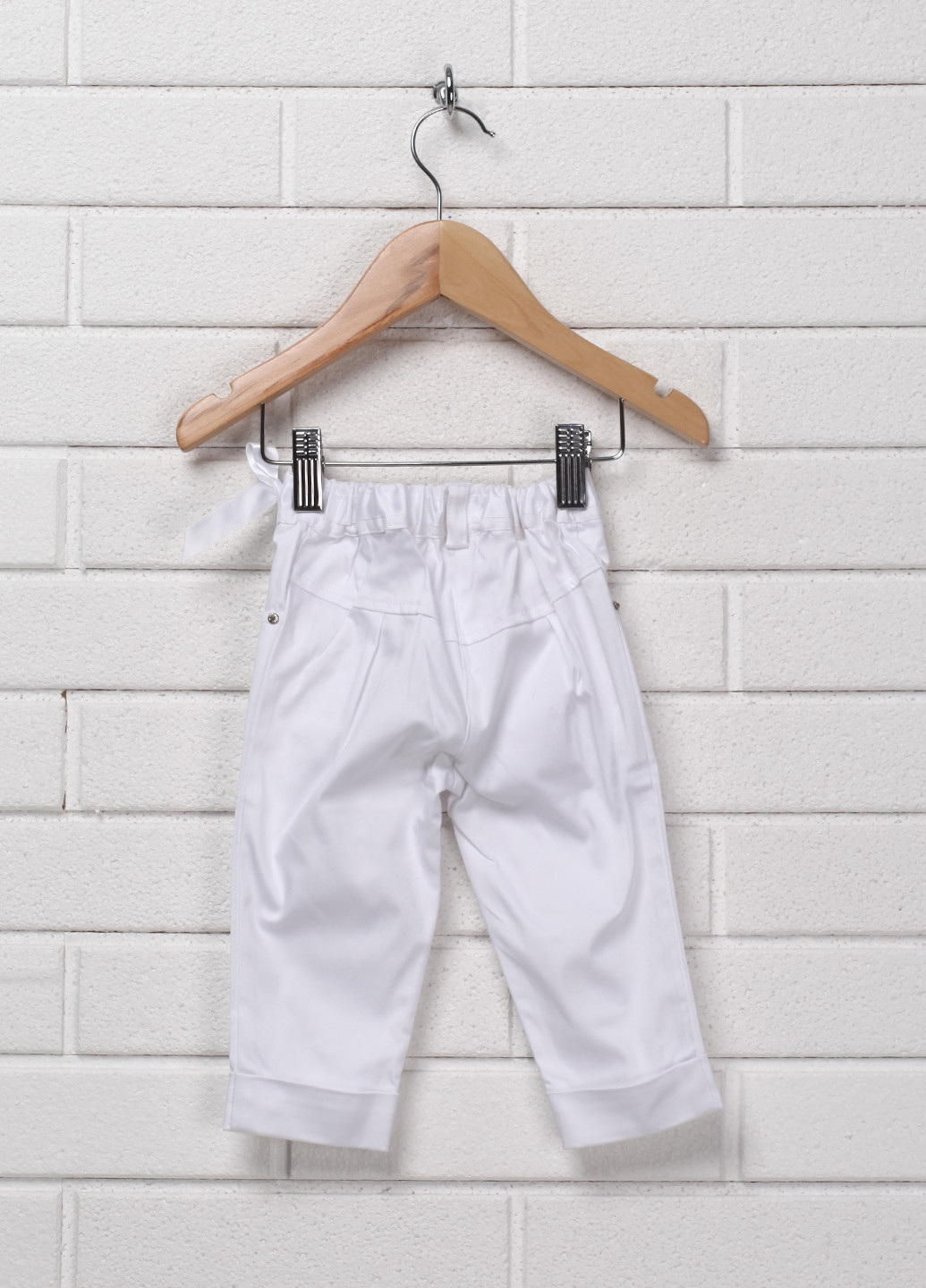 Белые кэжуал летние зауженные брюки Gaialuna