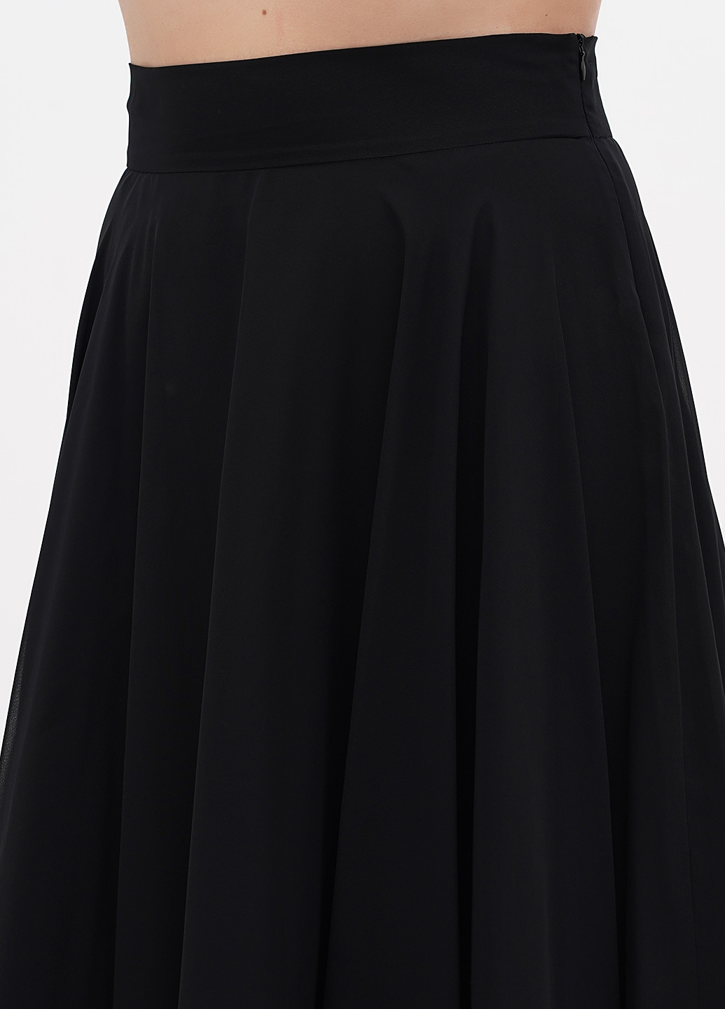 Черная кэжуал однотонная юбка Sassofono клешированная