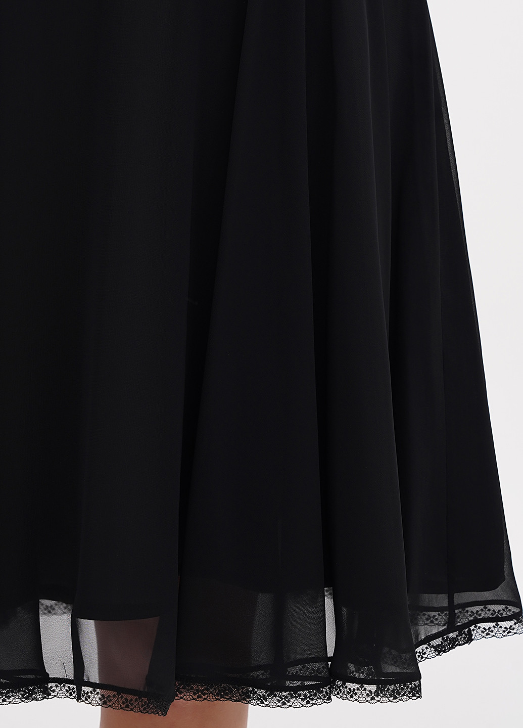 Черная кэжуал однотонная юбка Sassofono клешированная