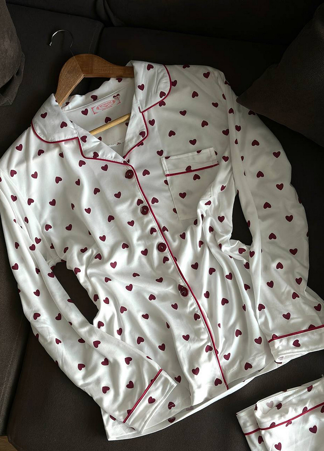 Белая всесезон пижама (рубашка, брюки) рубашка + брюки NOVA VEGA