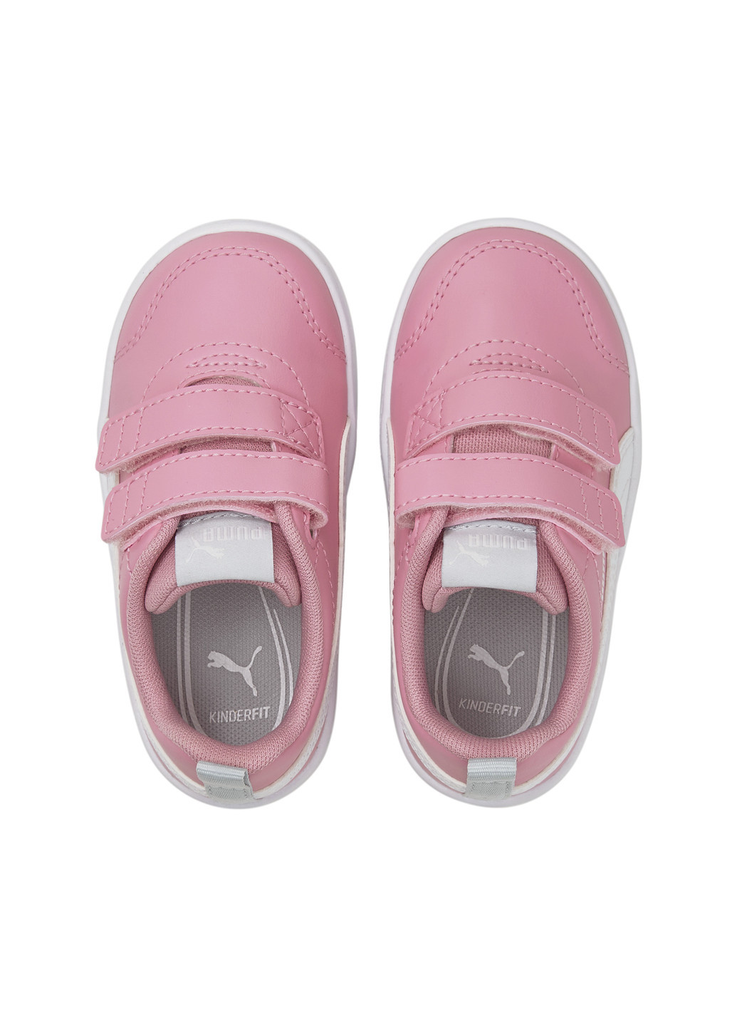 Розовые детские кеды courtflex v2 babies’ trainers Puma