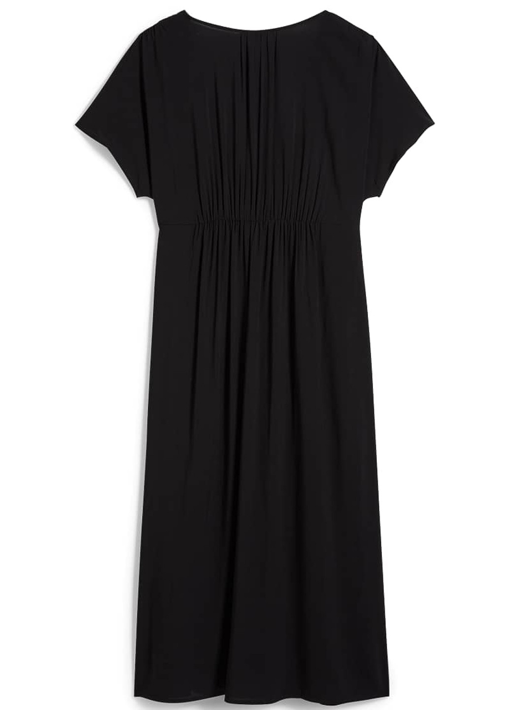 Черное кэжуал платье на запах C&A однотонное