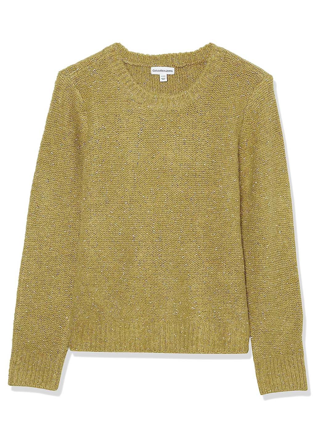 Оливковый (хаки) демисезонный свитер джемпер Calvin Klein