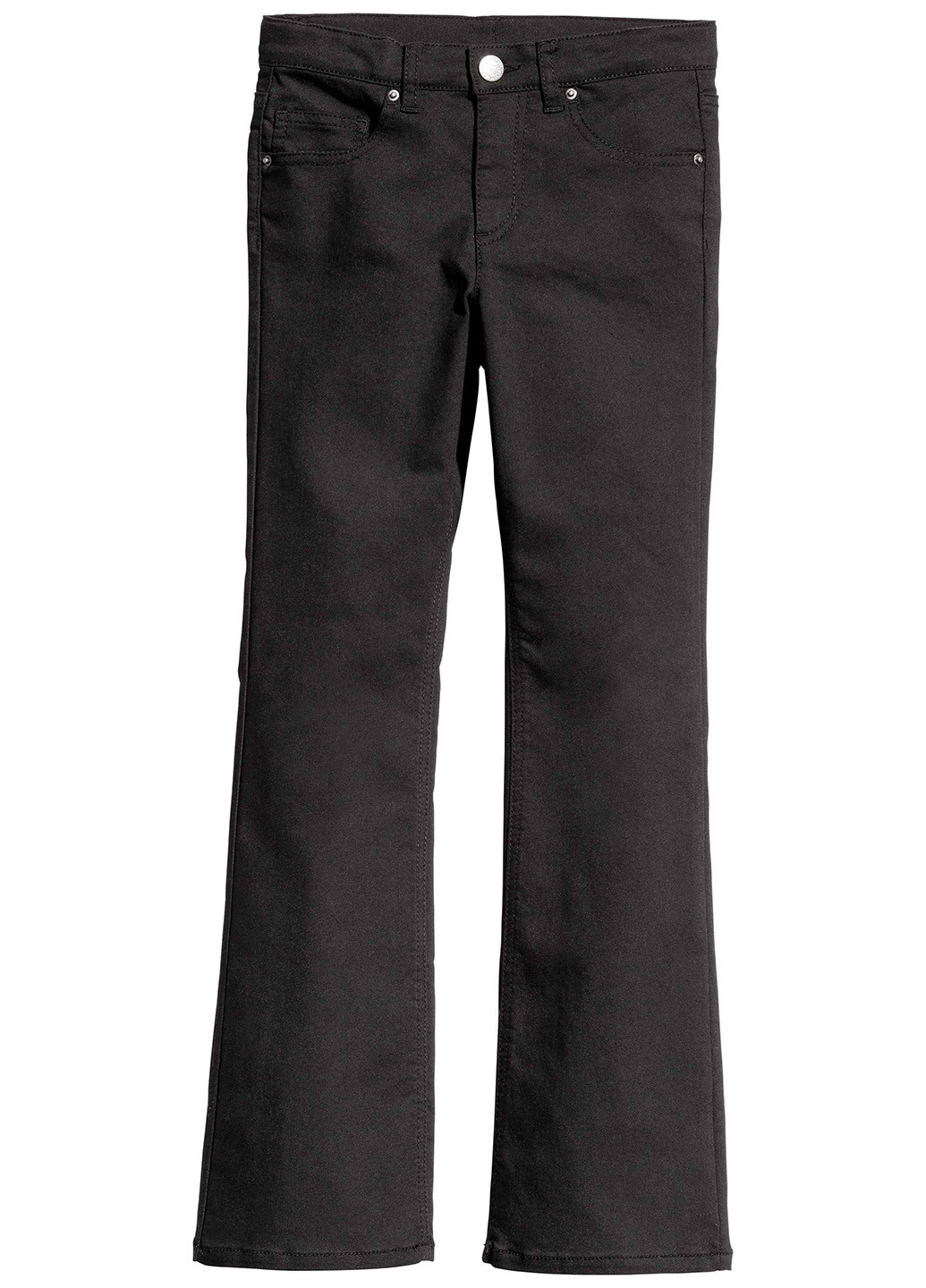 Черные демисезонные клеш джинсы H&M