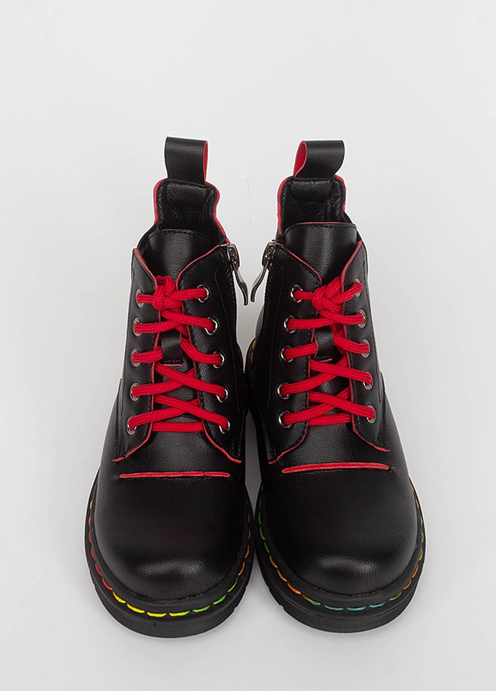 Черные спортивные осенние ботинки на девочку 203-865a Erra