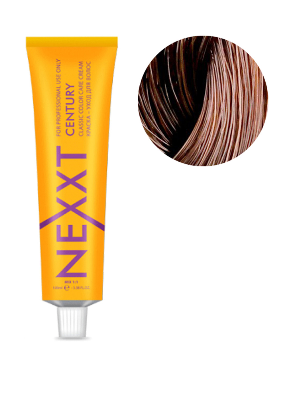 Інтелектуальна стійка крем-фарба для волосся Classic Color Care Cream 7.7 Середньо-русявий коричневий NEXXT Professional (83217799)