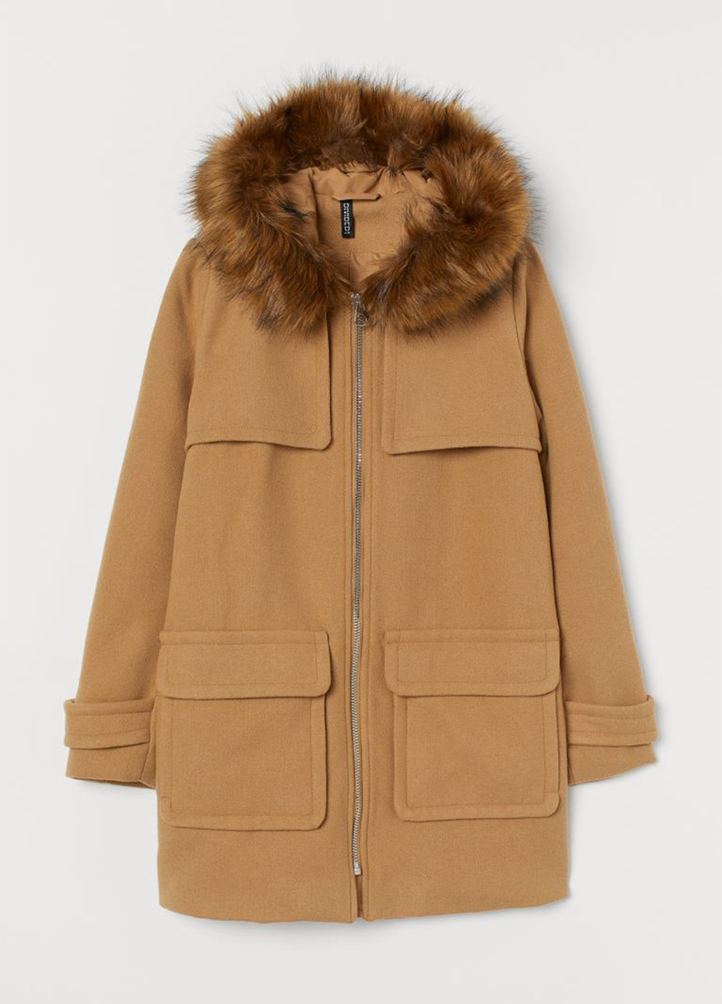 Світло-коричневе демісезонне Пальто однобортне H&M