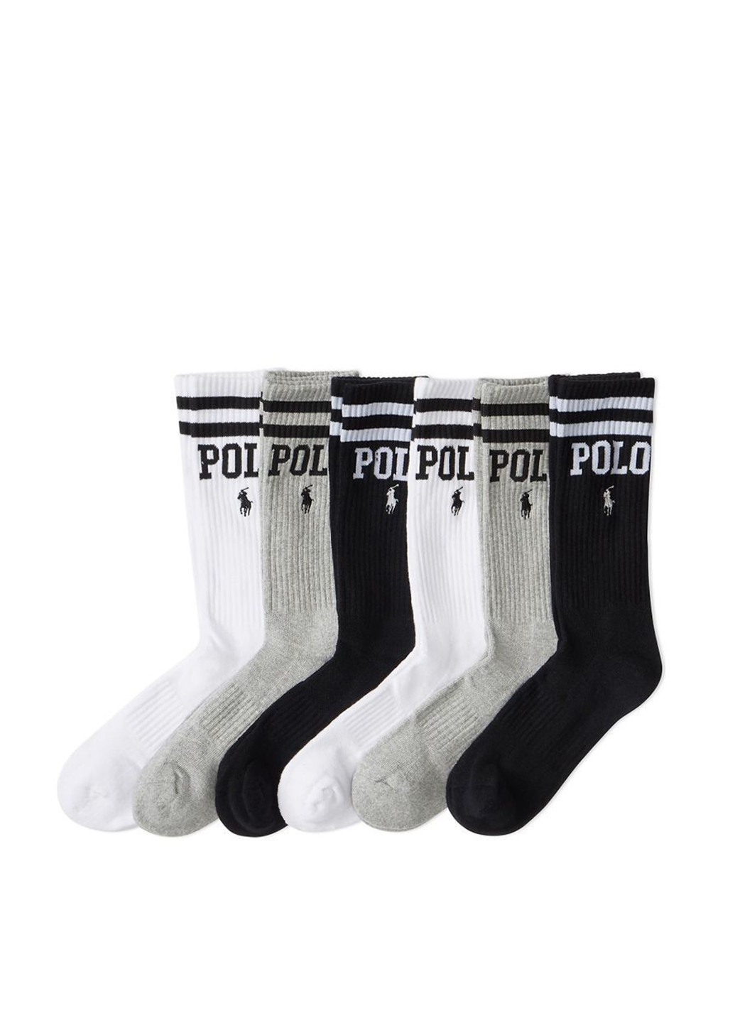 Комбіновані шкарпетки (6 пар) Ralph Lauren смужки (349811716)