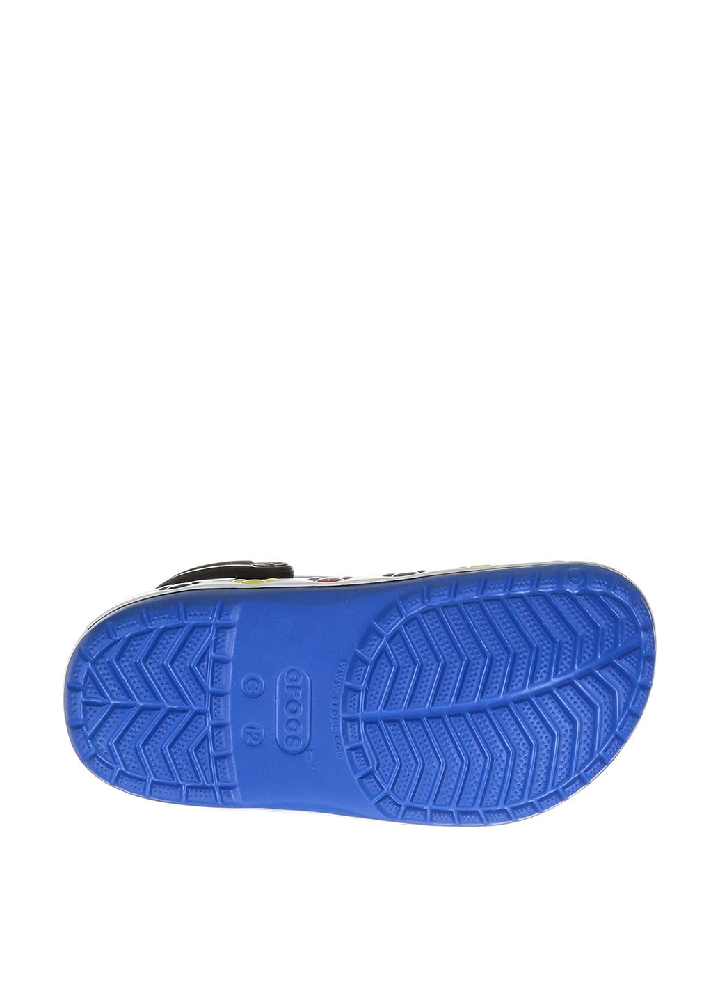 Синие сабо Crocs с перфорацией, с аппликацией