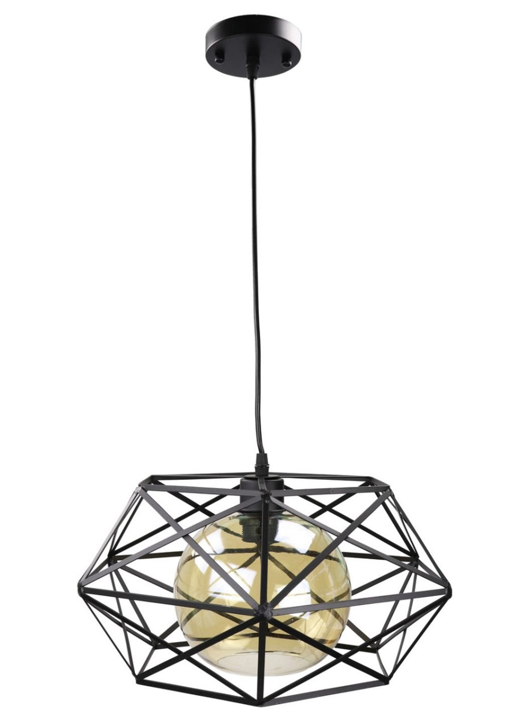 Люстра потолочная подвесная в стиле LOFT (лофт) 11870/1-br Черный 30х40х40 см. Sunnysky (253528191)