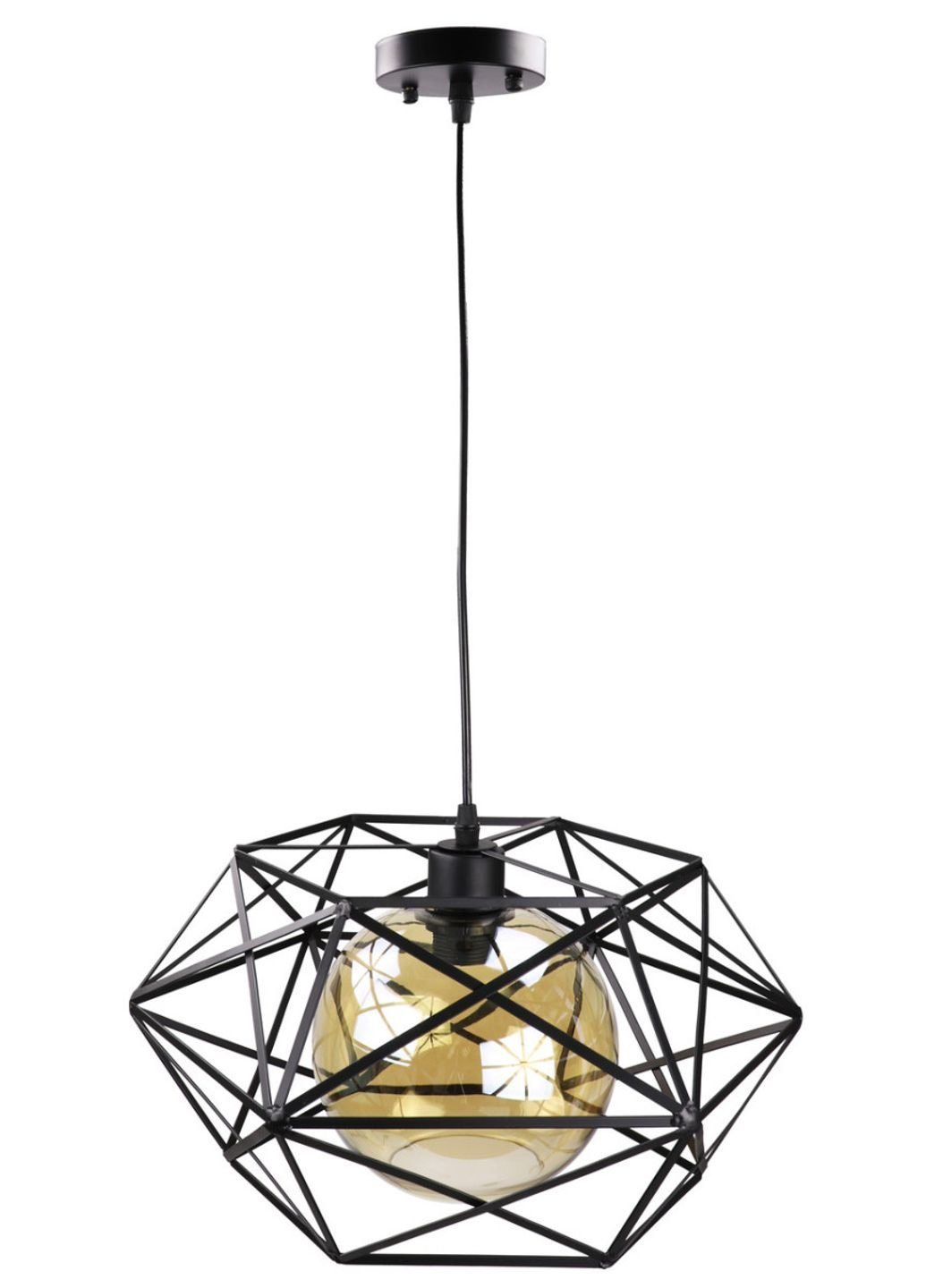 Люстра потолочная подвесная в стиле LOFT (лофт) 11870/1-br Черный 30х40х40 см. Sunnysky (253528191)