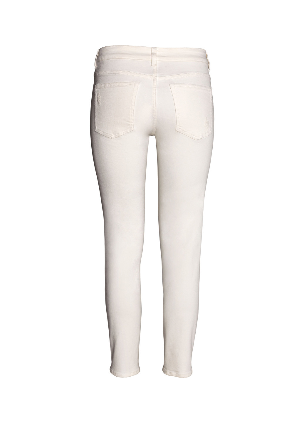 Молочные демисезонные укороченные, скинни джинсы H&M