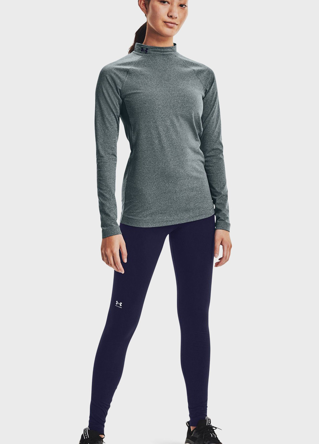 Синие демисезонные легинсы Under Armour