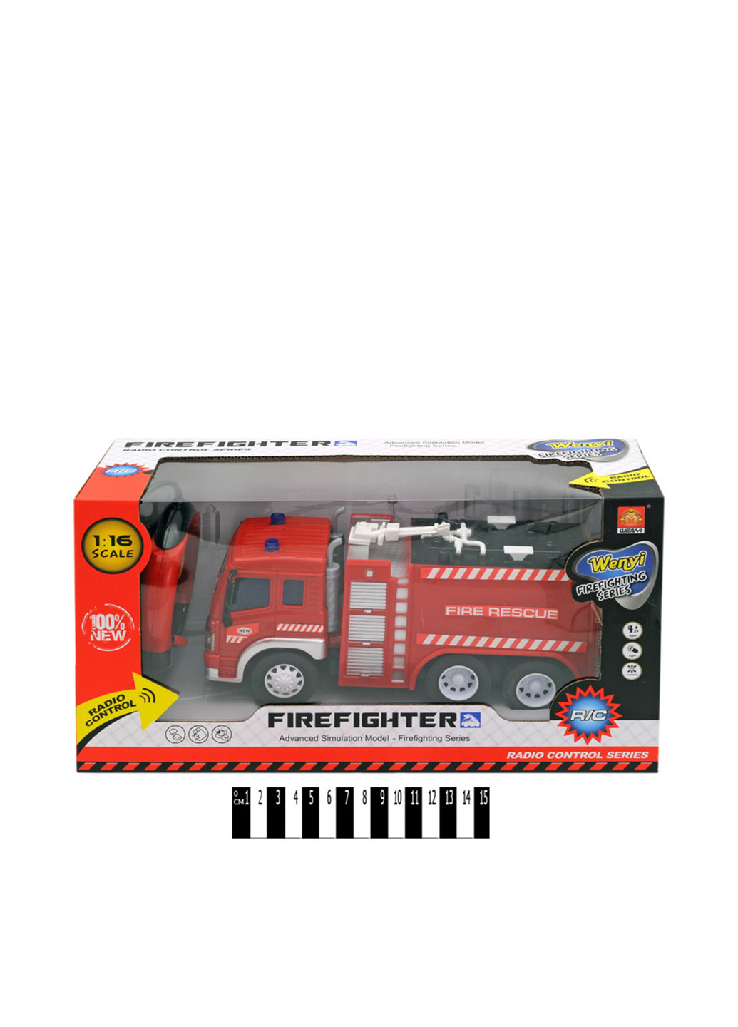 Игрушка на радиоуправлении Пожарная машина, 36х13,5х19 см YG Toys (190457582)