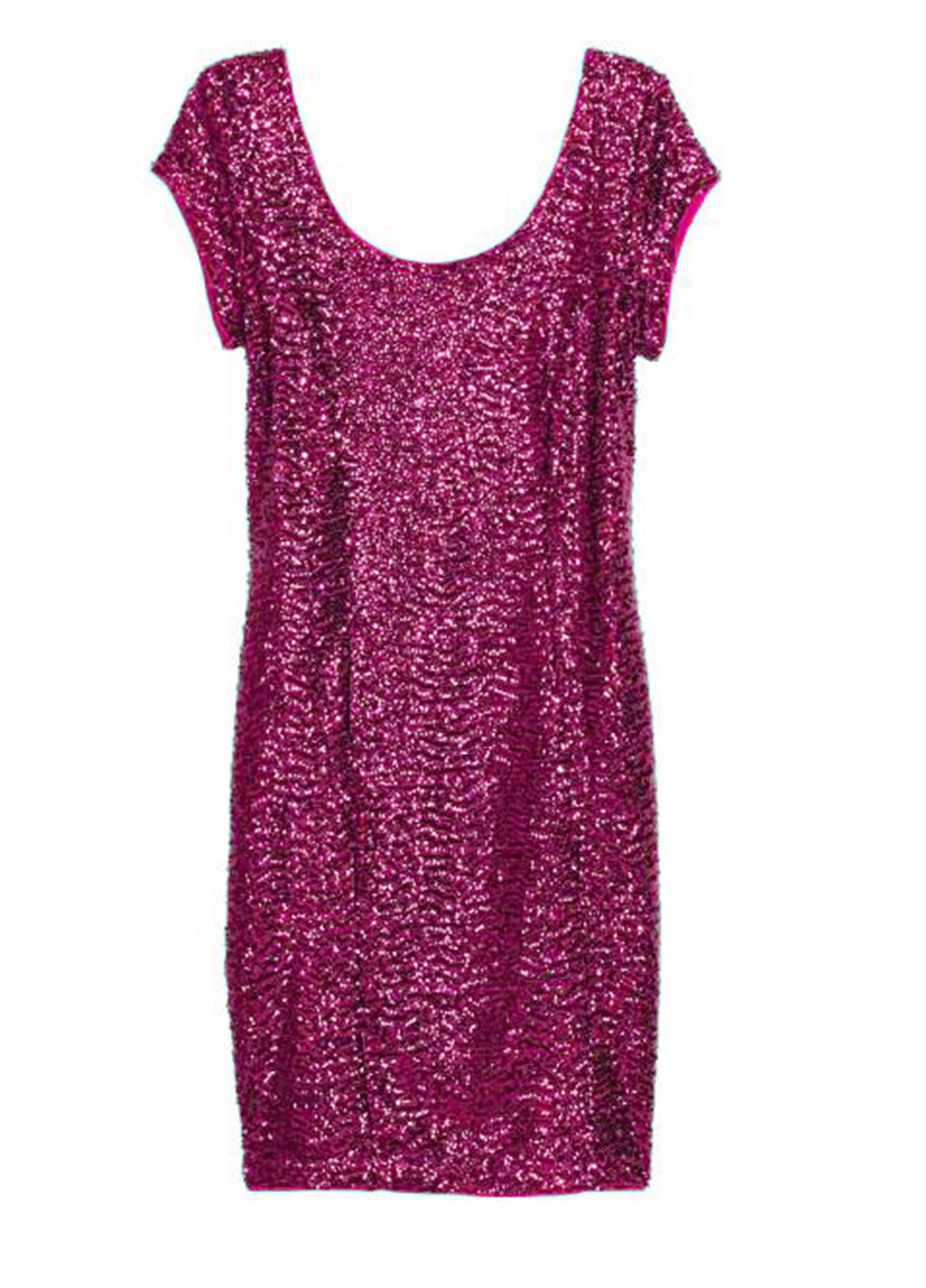 Розовое кэжуал платье платье-футболка H&M