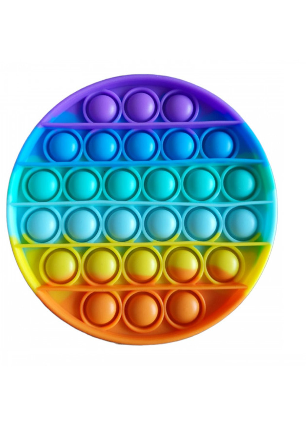 Антистрес іграшка Pop It Круг пухирець веселка 5013 Power (254454322)