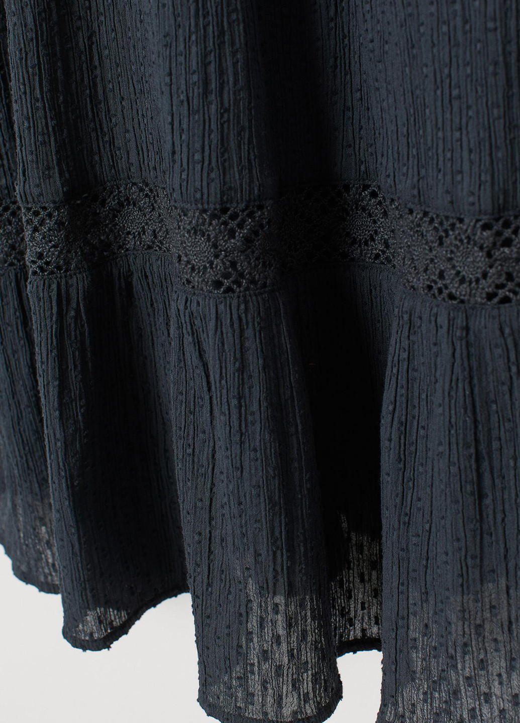 Темно-серое кэжуал платье клеш H&M однотонное
