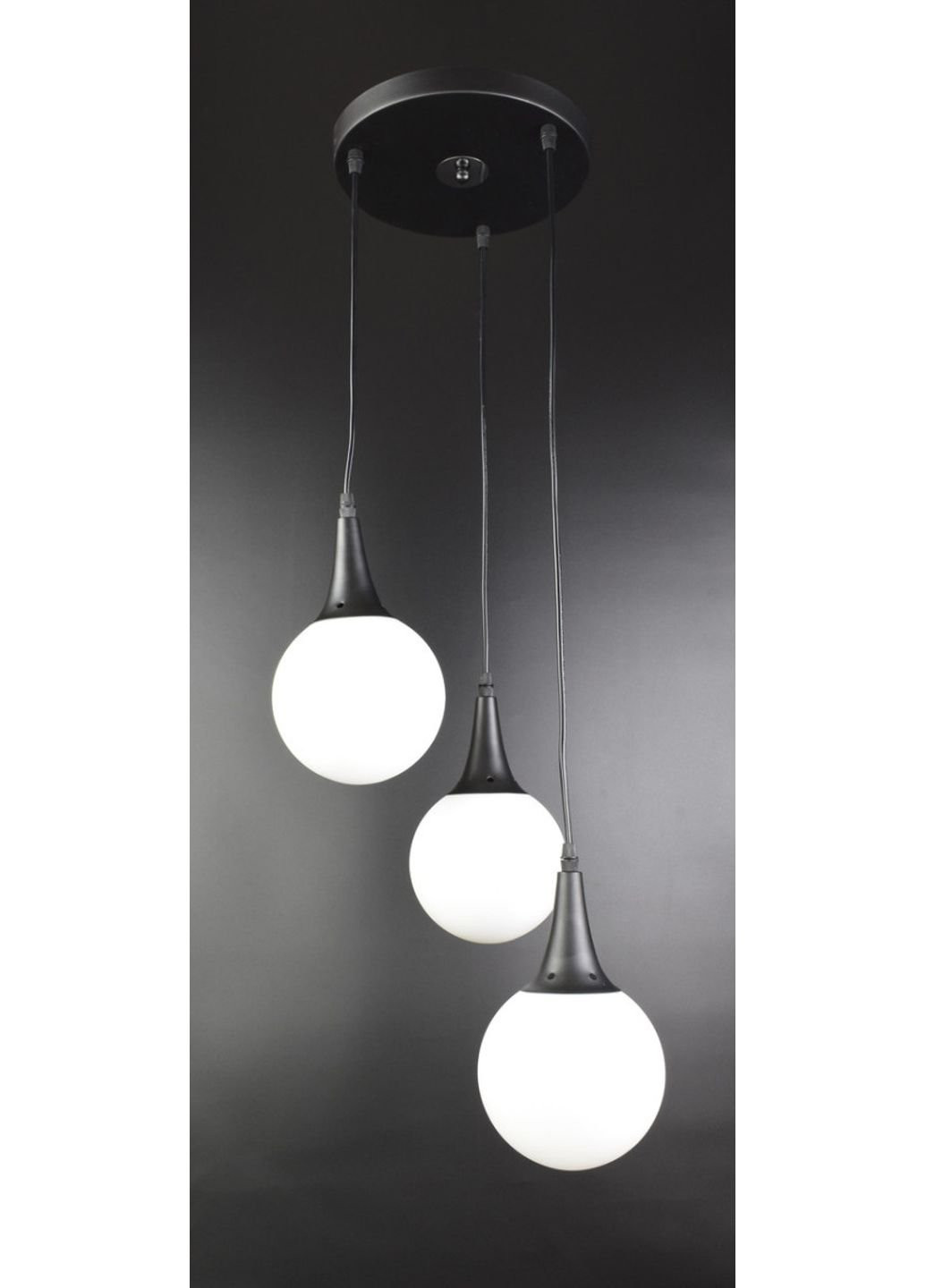 Люстра підвісна стельова в стилі LOFT (лофт) 11191/3 Чорний 35х35х35 см. Sunnysky (253629736)