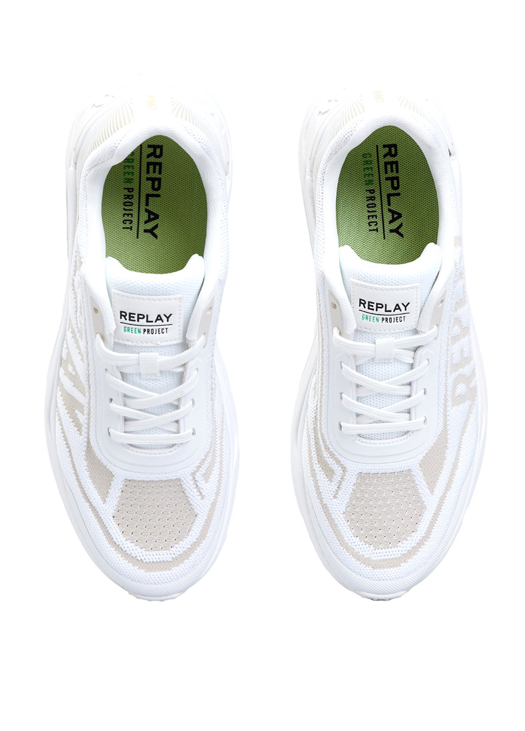 Белые всесезонные кроссовки Replay