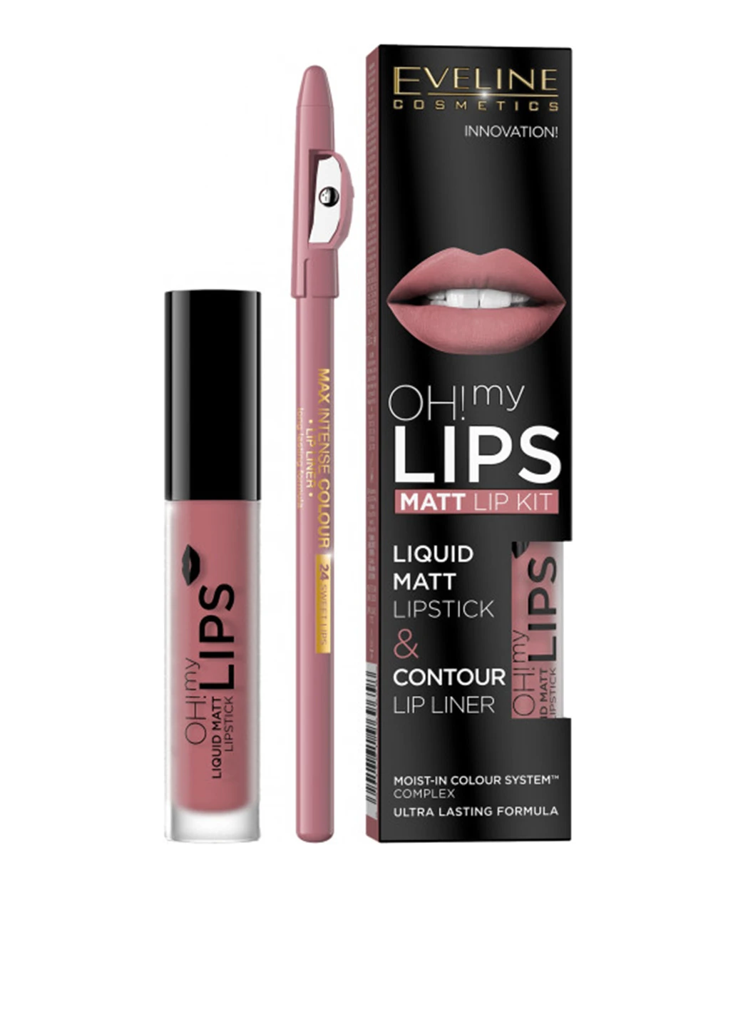 Помада, карандаш №07 Серии Oh My Lips, 4,5 мл Eveline (227593445)