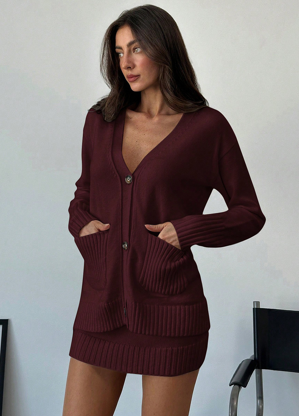 Костюм (кардиган, спідниця) SHEIN (338797290)