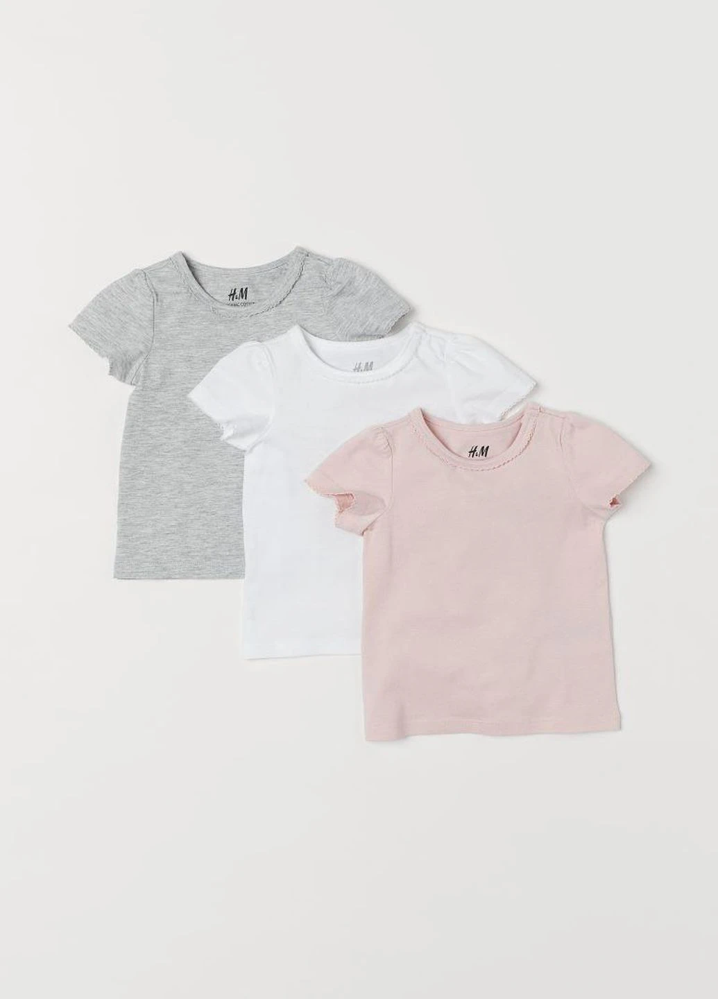 Серая летняя футболка H&M