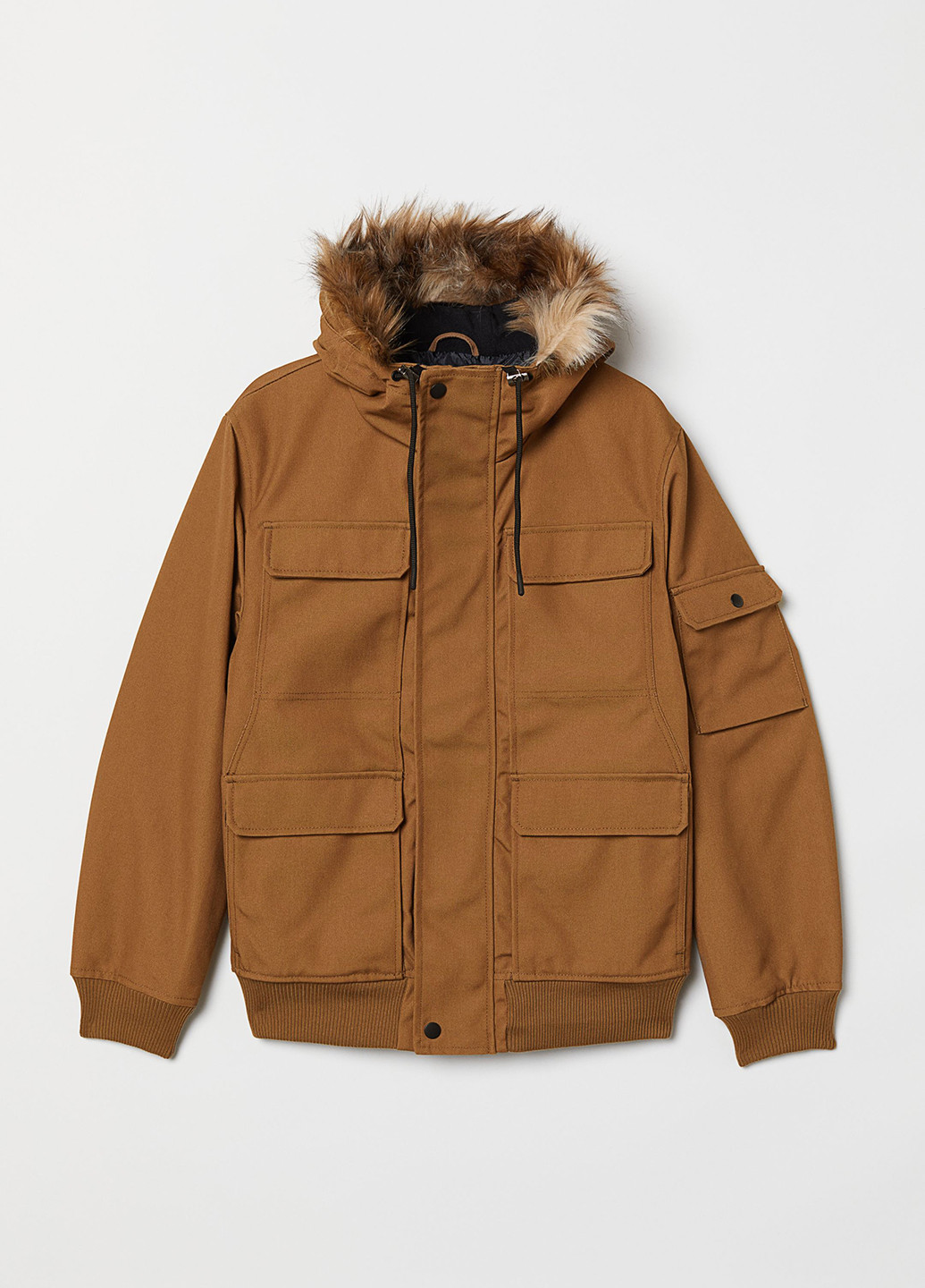 Горчичная зимняя куртка H&M