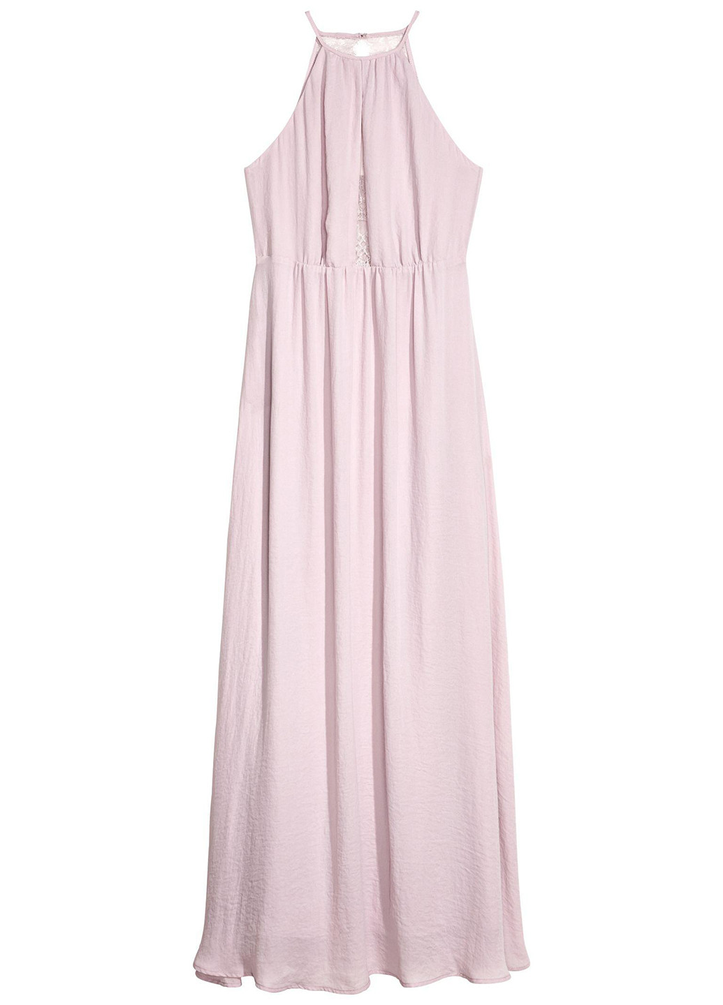 Светло-лиловое вечернее сукня в греческом стиле, клеш, с открытой спиной H&M однотонное