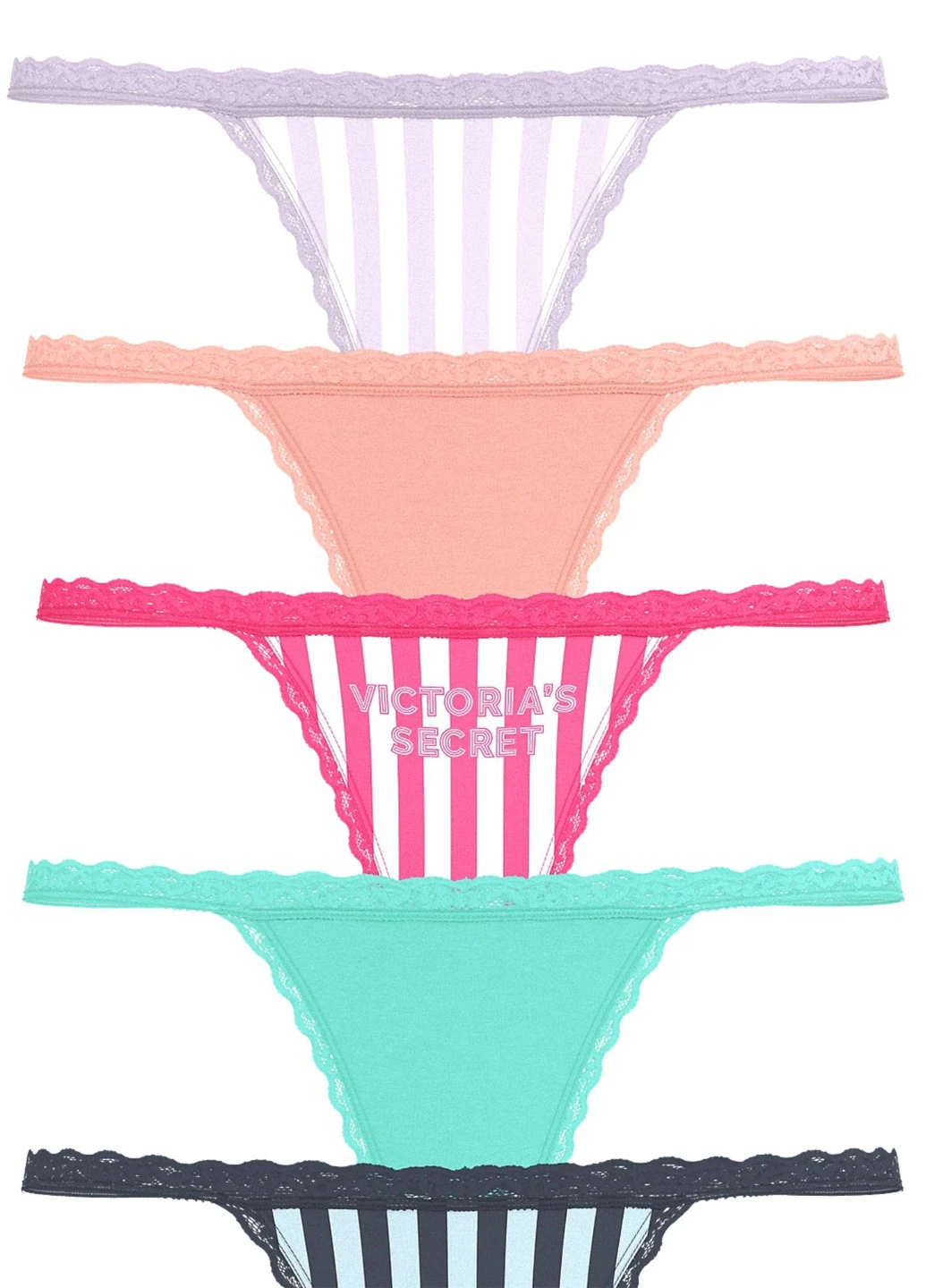 Трусики (5 шт.) Victoria's Secret (333568508)