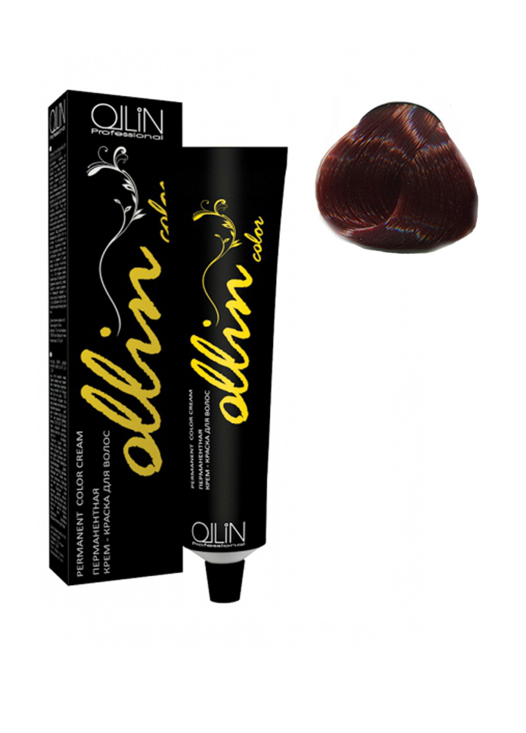 Перманентна крем-фарба для волосся Permanent Color Cream 5/5 Світлий шатен махагоновий Ollin Professional (88091369)