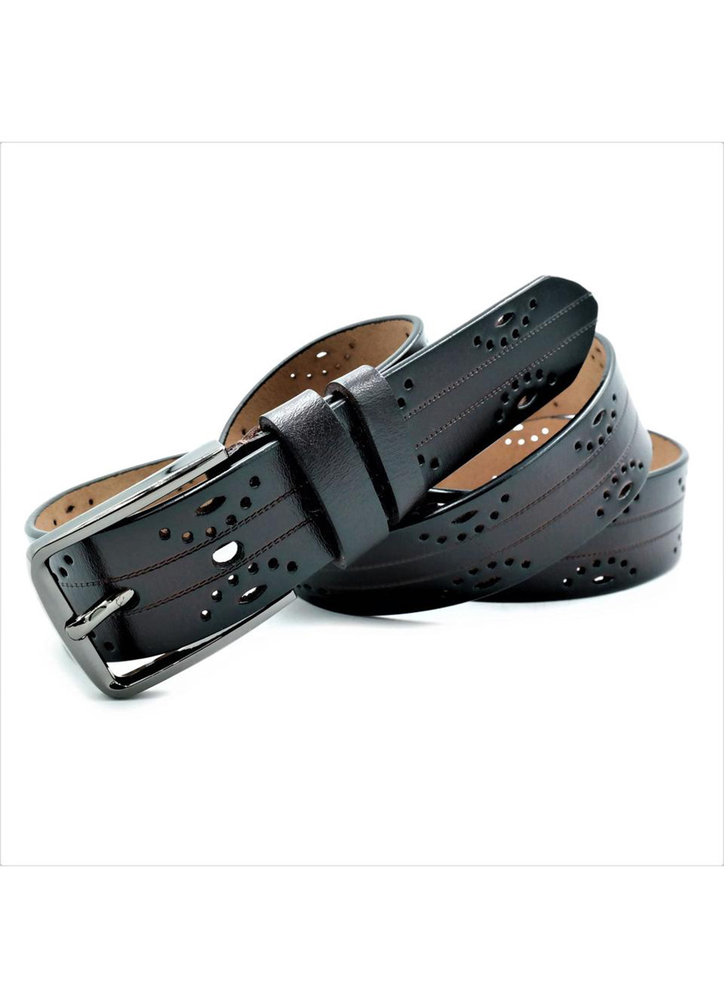 Жіночий шкіряний ремінь 110-115х3,3 см Le-Mon (254595020)