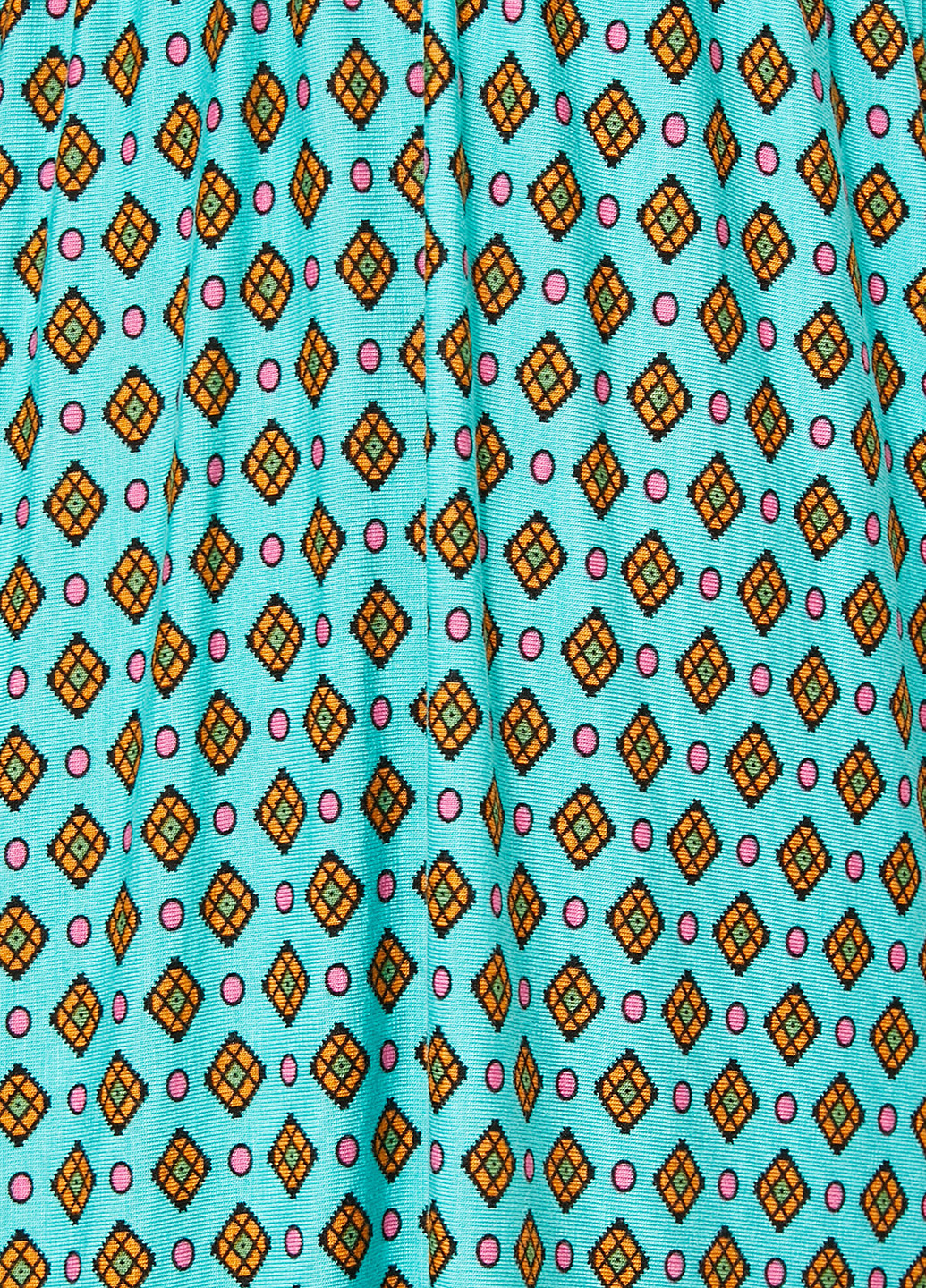Бірюзова кежуал плаття, сукня KOTON з геометричним візерунком