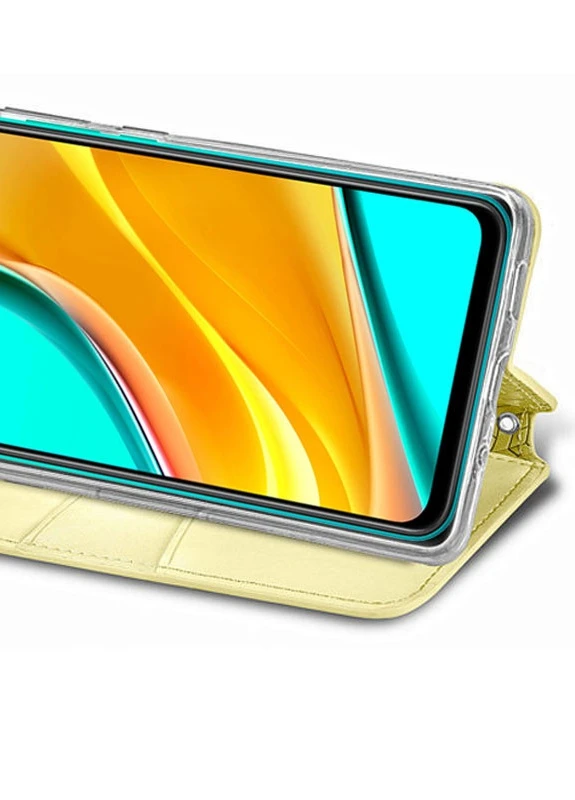 Шкіряний чохол книжка Mandala (PU) для Xiaomi Redmi Note 10 Pro / 10 Pro Max Жовтий (is_00000043351_1) Getman (237824334)